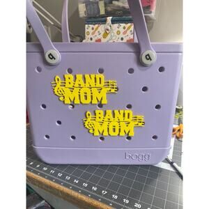 Lot of 2 Slightly Imperfect Band Mom Yellow Bogg Bag Charms